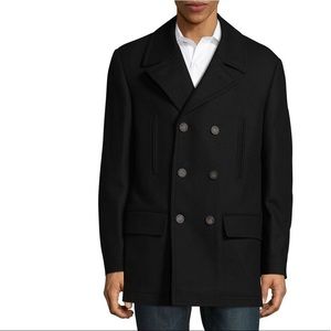 Lauren Ralph Lauren Wool Blend Peacoat Jacket